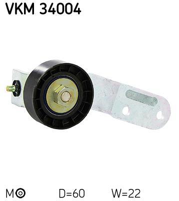 Rolo tensor da correia trapezoidal estriada SKF ref. VKM 34004